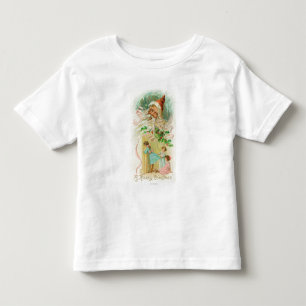 Little Girls spionerar genom Bedroom Door T-shirt