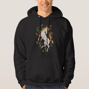 Little Girls St patricks day Unicorn C Hoodie