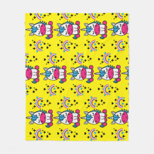 Little Girls Unicorn Pony Fleecefilt