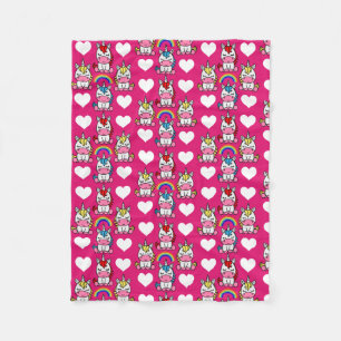 Little Girls Unicorn Pony Fleecefilt