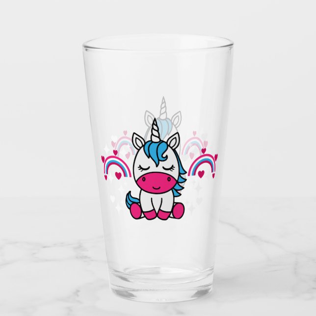 Little Girls Unicorn Pony Glaskopp (Framsida)