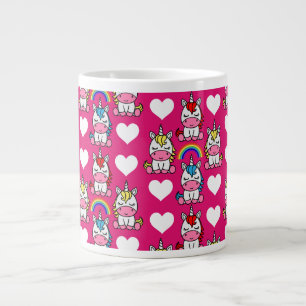 Little Girls Unicorn Pony Jumbo Mugg