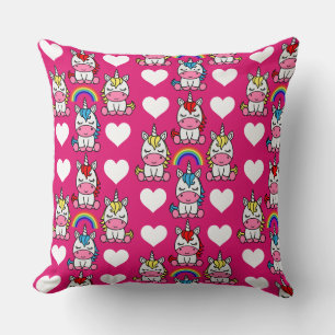 Little Girls Unicorn Pony Kudde