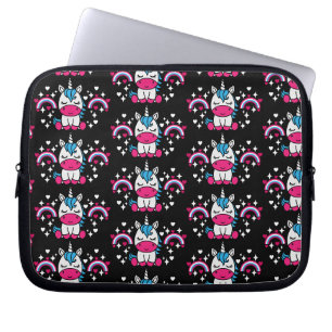 Little Girls Unicorn Pony Laptop Fodral