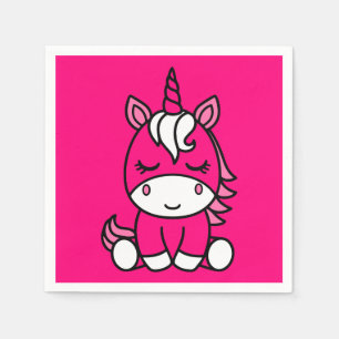Little Girls Unicorn Pony Pappersservett