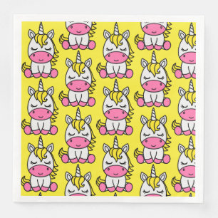 Little Girls Unicorn Pony Pappersservett