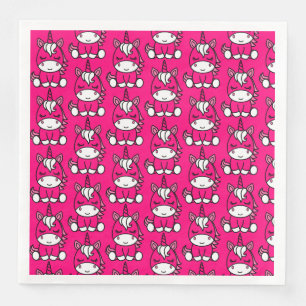 Little Girls Unicorn Pony Pappersservett