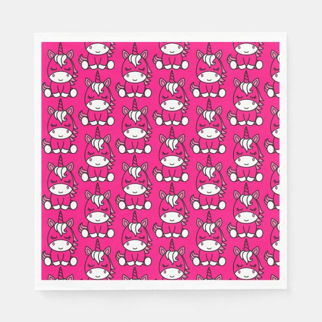 Little Girls Unicorn Pony Pappersservett (Framsidan)