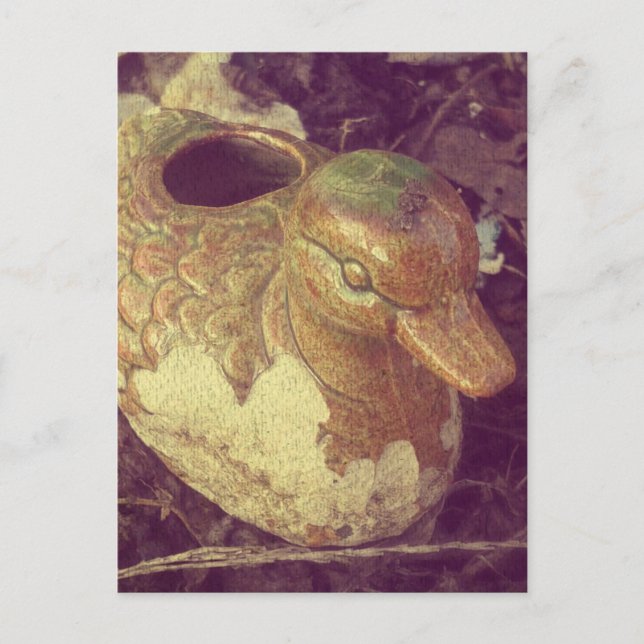 Little Glass Paj Anka Sitta i en Garden Vykort (Framsida)