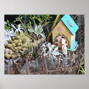 Little Gnome Home i Skogen Poster
