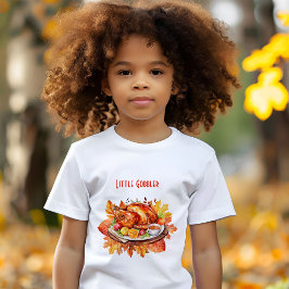 Little Gobbler - Cute Thanksgiving Kids T Shirt