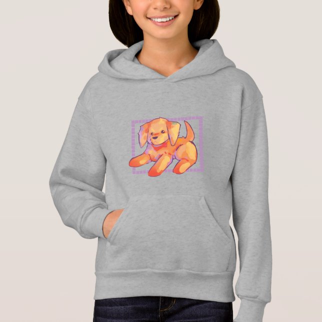 Little golden retriever pup t shirt (Framsida)