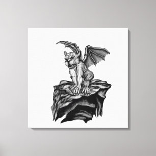 Little Golem Gargoyle Canvastryck