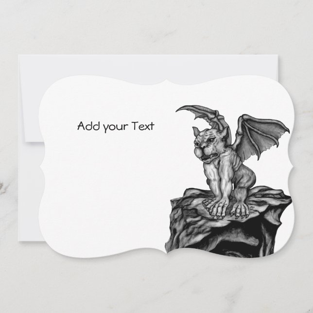 Little Golem Gargoyle Julkort (Framsida)