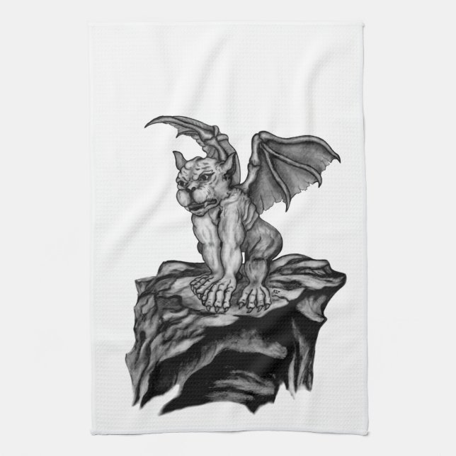 Little Golem Gargoyle Kökshandduk (Vertikal)