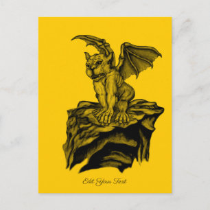 Little Golem Gargoyle Vykort