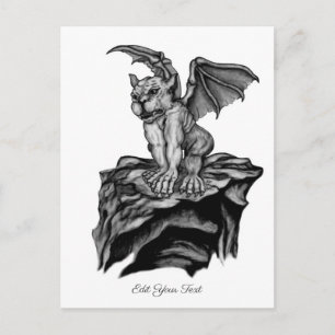 Little Golem Gargoyle Vykort
