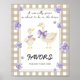 Little Goose Baby-duschfavoriter Poster