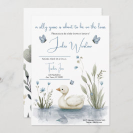 Little Goose Baby Shower Invitation Inbjudningar