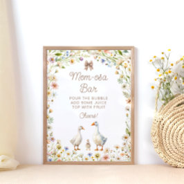 Little Goose Baby Shower Mamma-osa Pub Poster