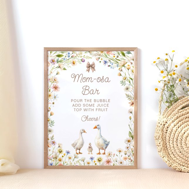 Little Goose Baby Shower Mamma-osa Pub Poster (Skapare uppladdad)