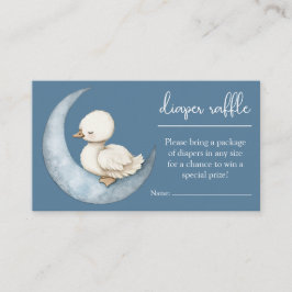 Little Goose Diaper Raffle Card Goose Baby Shower Tilläggskort