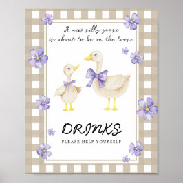 Little Goose - Drinks hjälper dig själv Poster