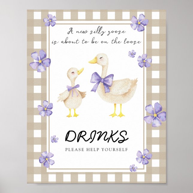 Little Goose - Drinks hjälper dig själv Poster (Framsidan)