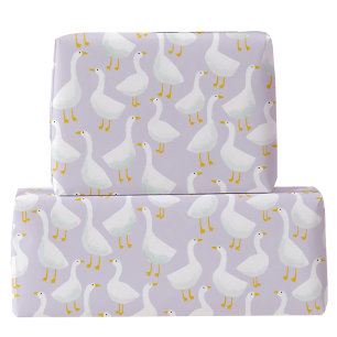 Little Goose Geese Lilac Lila Presentpapper
