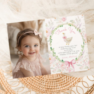 Little Goose  rosa Photo Tackto you Card Inbjudningar