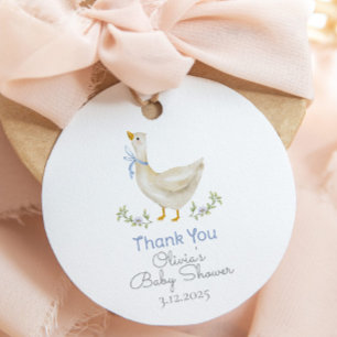 Little Goose water Baby Shower Tack Gåvor Etiketter