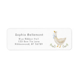 Little Goose Watercolor babydusch Returadress Returadress Etikett