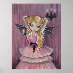 Little Gothic Vampire Fairy Poster