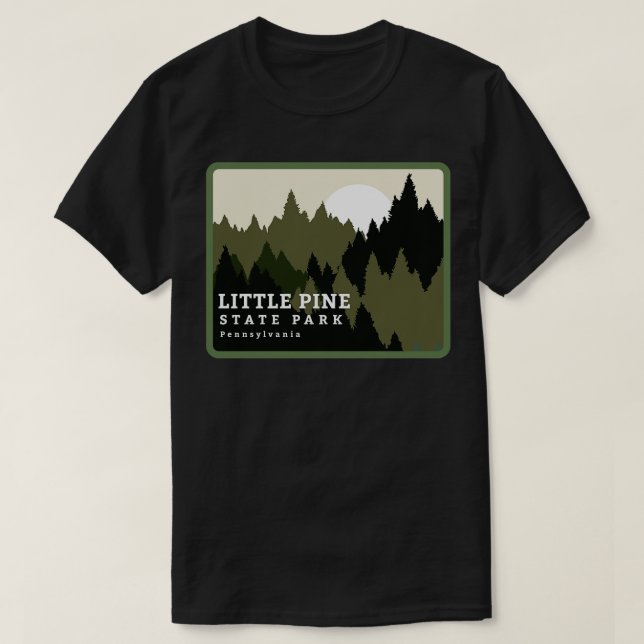 Little Gräs State Park Pennsylvania Forest Sunrise T Shirt (Design framsida)