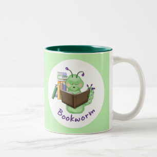 Little Grönt Bookworm Två-Tonad Mugg