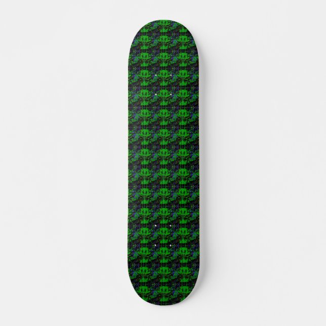 Little grönt Djävulen Old School Skateboard Bräda 18 Cm (Framsida)