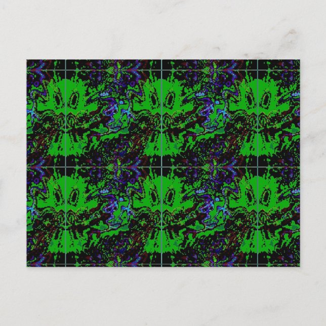 Little grönt Djävulen Vykort (Framsida)