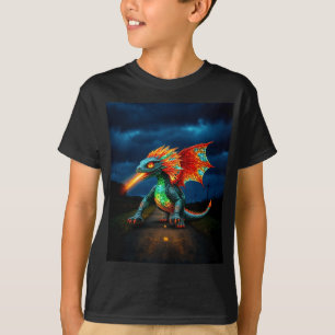 Little Grönt Dragon T Shirt