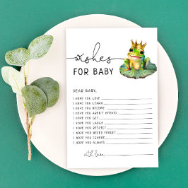 Little Grönt Frog Baby Shower Önskemål för Baby Ca