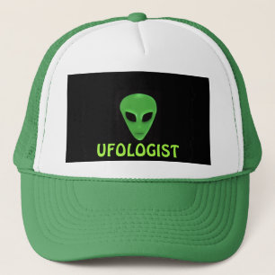 Little Grönt Man Alien Ansikte Keps