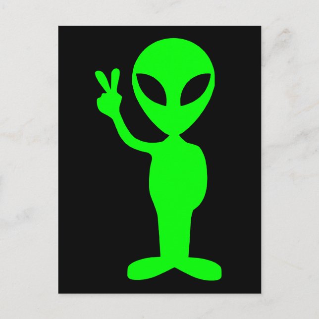 Little Grönt Man Vykort (Framsida)