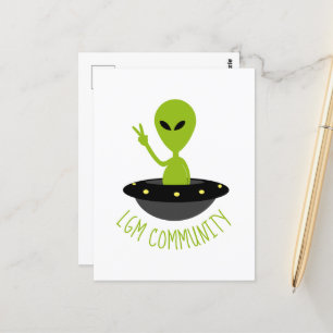 Little Grönt Manar, LGM Community Extraterrestrial Vykort