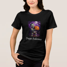 Little Grönt Monster & Pumpkin Friend T Shirt