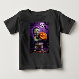 Little Grönt Monster & Pumpkin Friend T Shirt