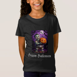Little Grönt Monster & Pumpkin Friend T Shirt