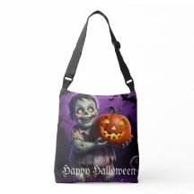 Little Grönt Monster & Pumpkin Friend Tote