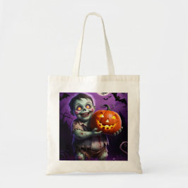 Little Grönt Monster & Pumpkin Friend Tygkasse