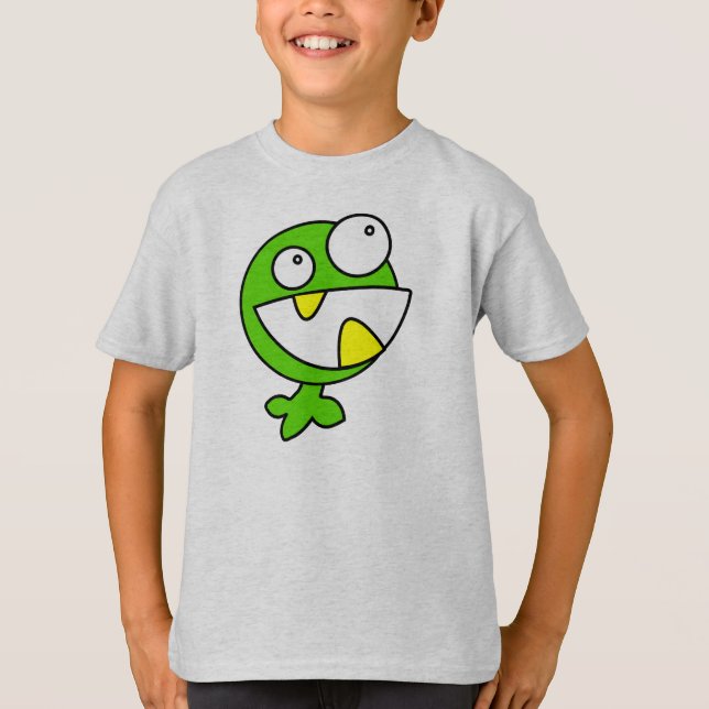 Little grönt monster tee shirt (Framsida)