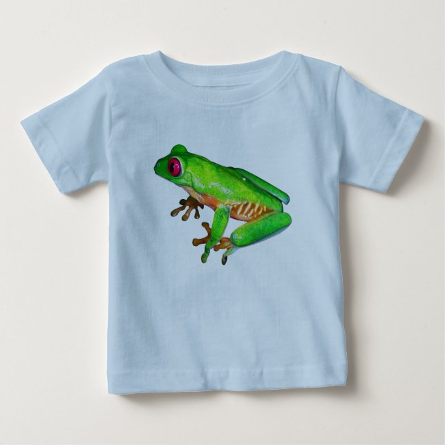 Little grönt träd groda t-shirt (Framsida)