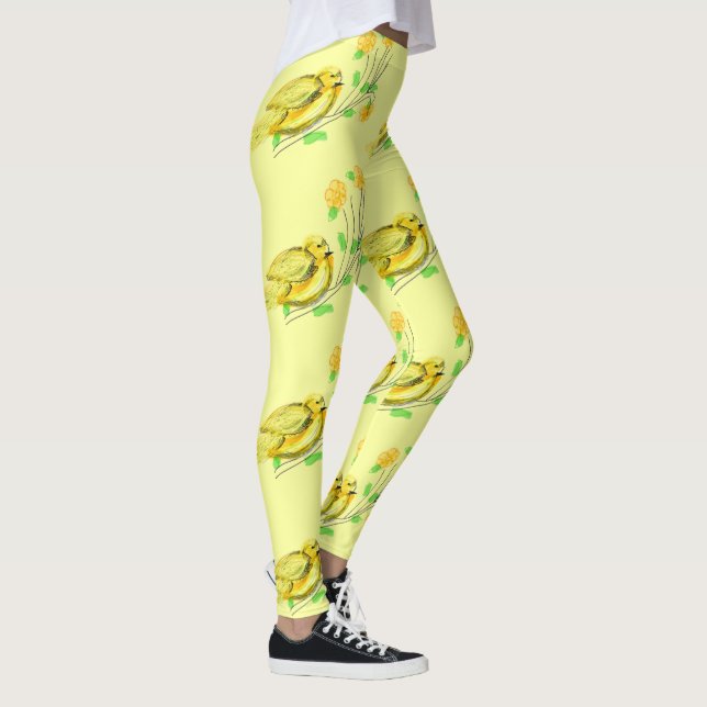 Little Gult Bird Leggings (Höger)